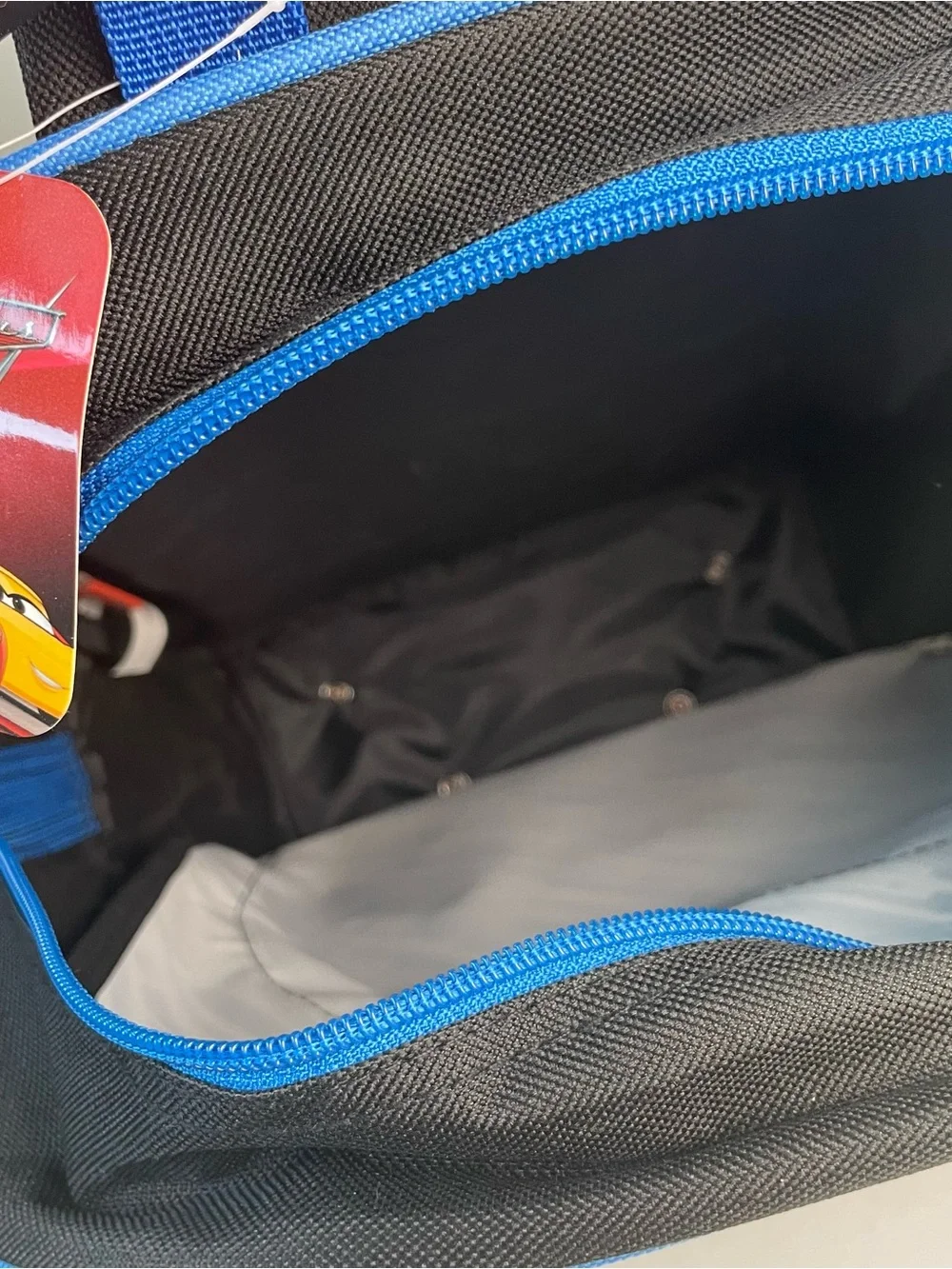 NEW Disney Pixar Cars Lightning McQueen Rolling Backpack Trolley Piston Cup Bag